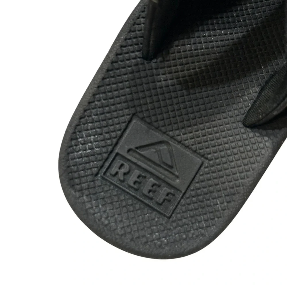 Reef Ahi Black Gum Kids Sandals Flip Flops with Backstrap